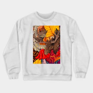 Autumn moose Crewneck Sweatshirt